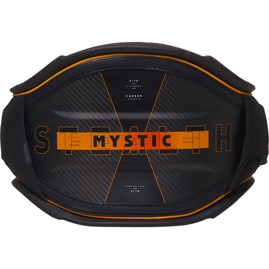 Mystic Stealth Kiteboarding Waist Harness - Retro Orange