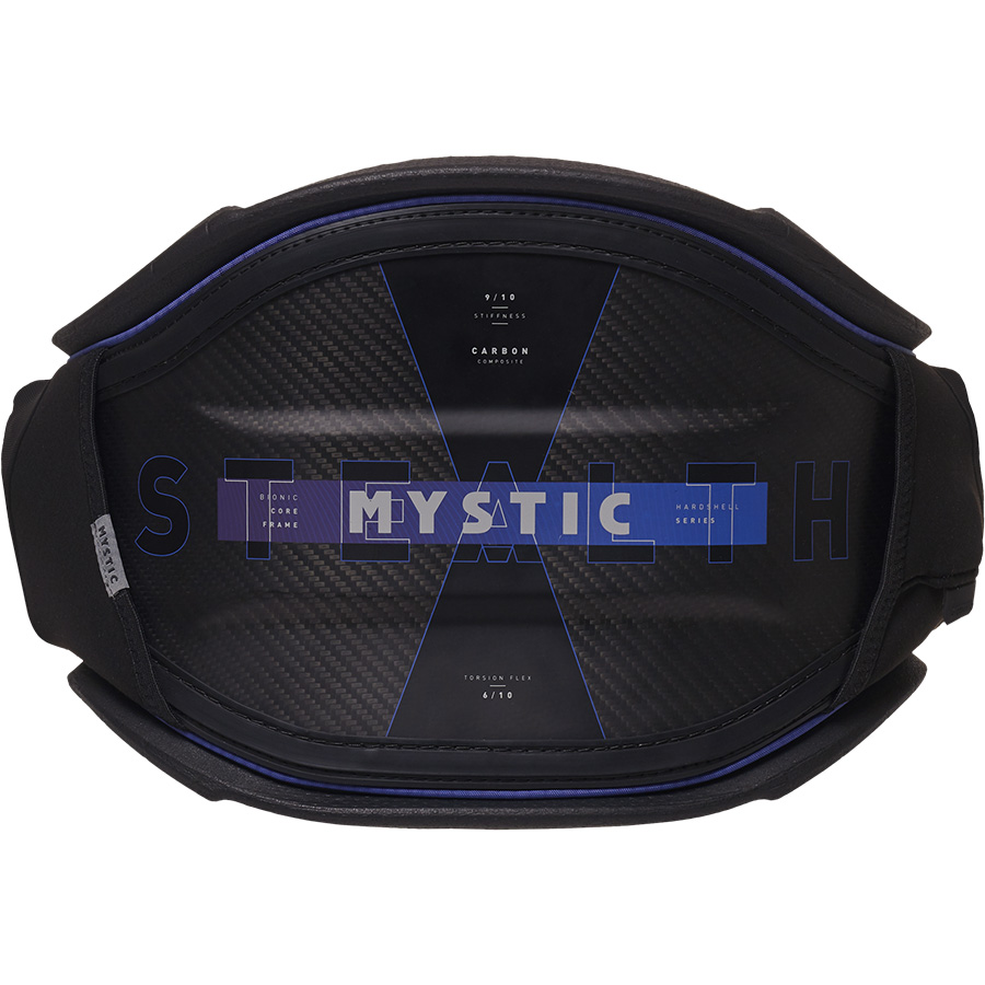 2023 Mystic Stealth Kiteboarding Waist Harness - Blue/Black