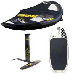 Wing Foil /  Wingboarding Package - 4m Dakine Cyclone Wing - 1600 Dakine Charger Foil - On Inflatable Board 30% Off