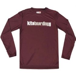Kiteboarding.com Long Sleeve Water Jersey - Burgandy